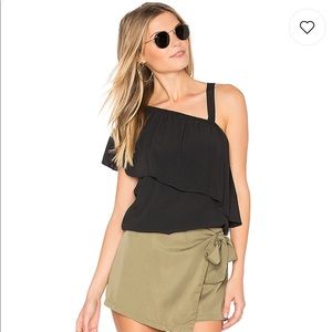 Large Sanctuary A-Symmetrical Ruffle Top NWT